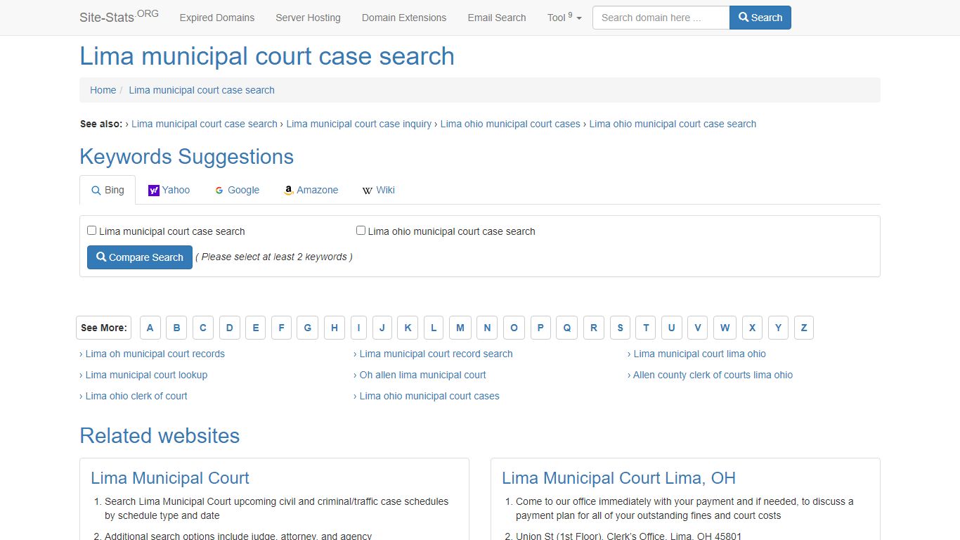 Lima municipal court case search - site-stats.org